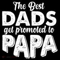 The Best Dads Get Promoted To Papa New Grandfather 16 in Basic Backpack