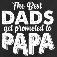 The Best Dads Get Promoted To Papa New Grandfather 25L Jumbo Tote