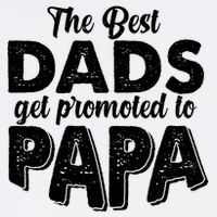 The Best Dads Get Promoted To Papa New Grandfather Garment-Dyed Sweatshirt