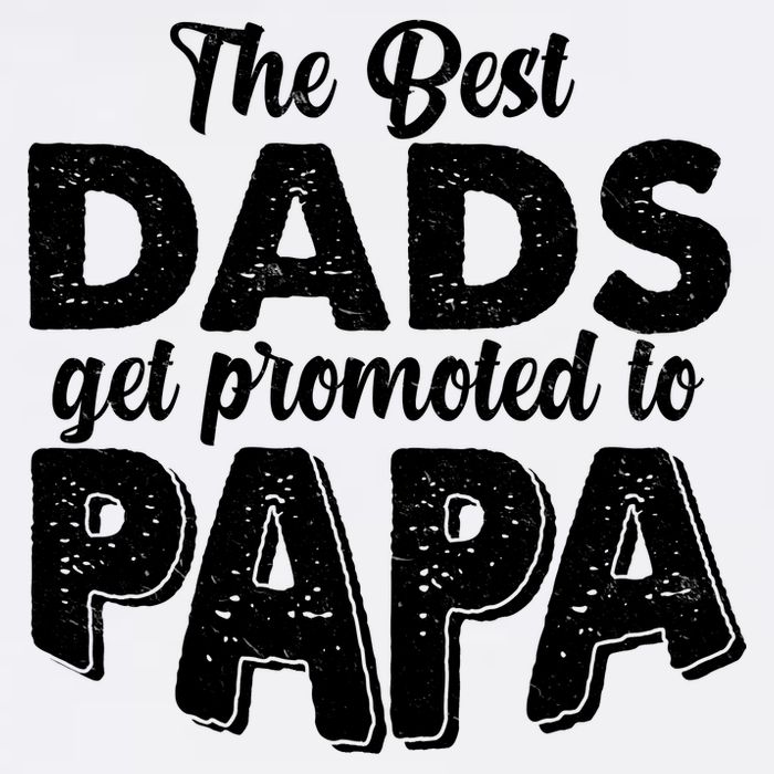 The Best Dads Get Promoted To Papa New Grandfather Garment-Dyed Sweatshirt