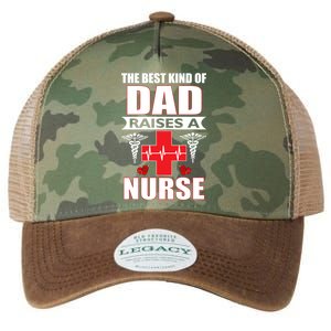 The Best Kind Of Dad Raises A Nurse Legacy Tie Dye Trucker Hat