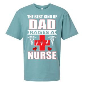 The Best Kind Of Dad Raises A Nurse Sueded Cloud Jersey T-Shirt