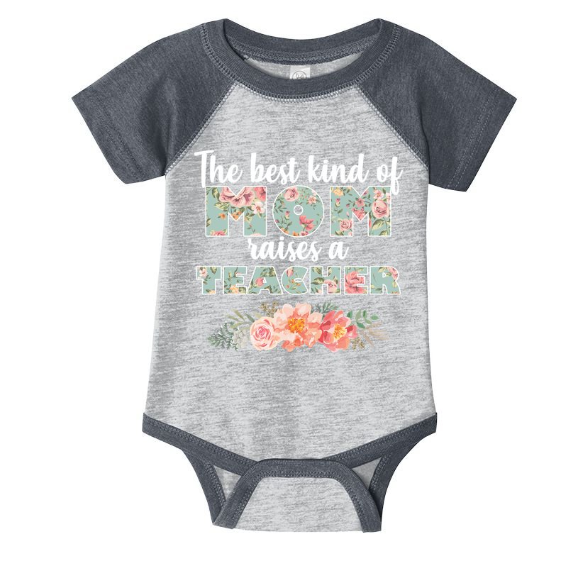The Best Kind Of Mom Raises A Teacher Infant Baby Jersey Bodysuit