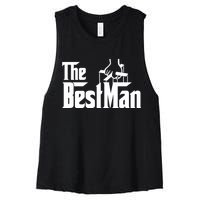 The Best Man Women's Racerback Cropped Tank