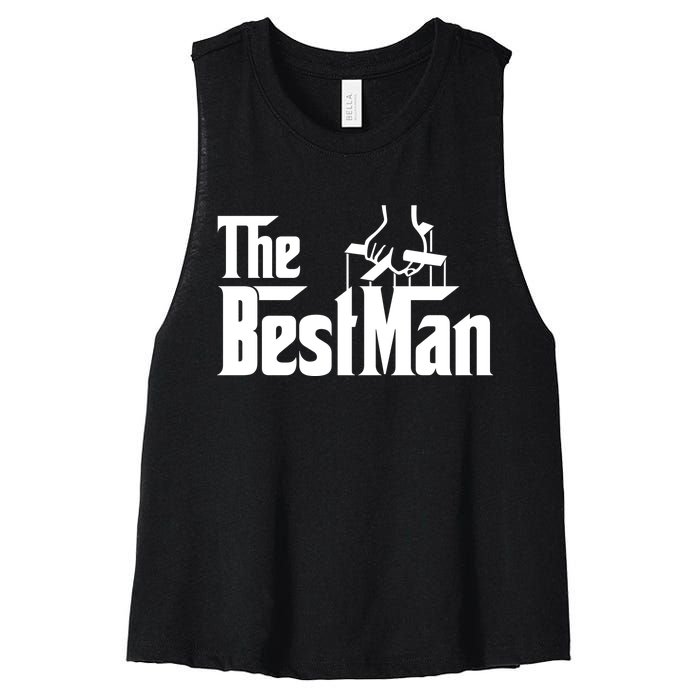 The Best Man Women's Racerback Cropped Tank