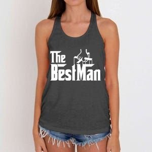 The Best Man Women's Knotted Racerback Tank