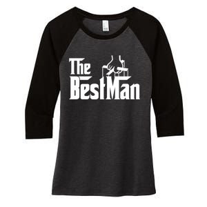 The Best Man Women's Tri-Blend 3/4-Sleeve Raglan Shirt