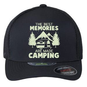 The Best Memories Are Made Camping Flexfit Unipanel Trucker Cap