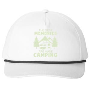 The Best Memories Are Made Camping Snapback Five-Panel Rope Hat