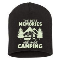 The Best Memories Are Made Camping Short Acrylic Beanie