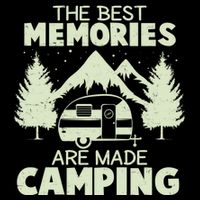 The Best Memories Are Made Camping Short Acrylic Beanie