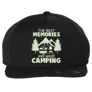 The Best Memories Are Made Camping Wool Snapback Cap