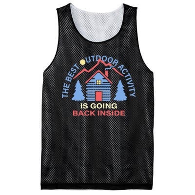 The Best Out Door Activity Is Going Back Inside Mesh Reversible Basketball Jersey Tank