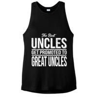 The Best Uncles Get Promoted To Great Uncles Ladies PosiCharge Tri-Blend Wicking Tank