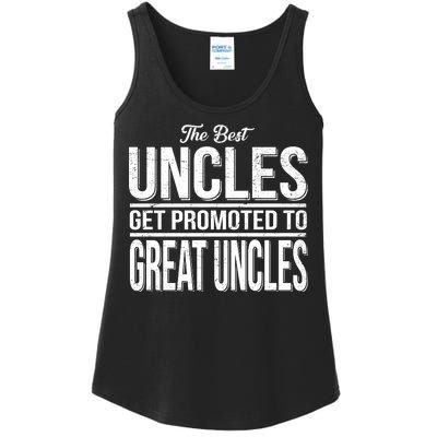 The Best Uncles Get Promoted To Great Uncles Ladies Essential Tank