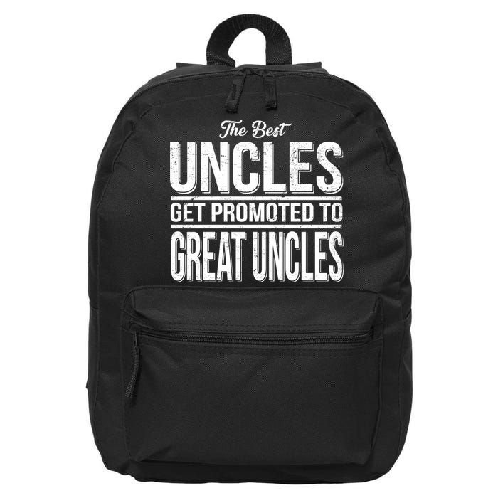 The Best Uncles Get Promoted To Great Uncles 16 in Basic Backpack