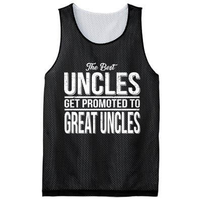 The Best Uncles Get Promoted To Great Uncles Mesh Reversible Basketball Jersey Tank