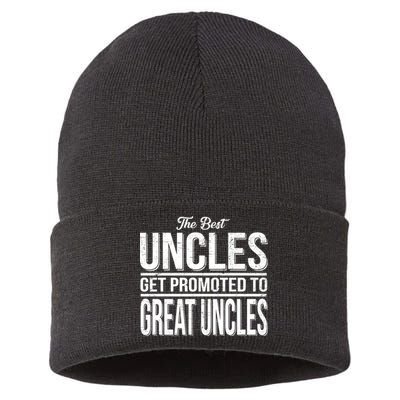 The Best Uncles Get Promoted To Great Uncles Sustainable Knit Beanie