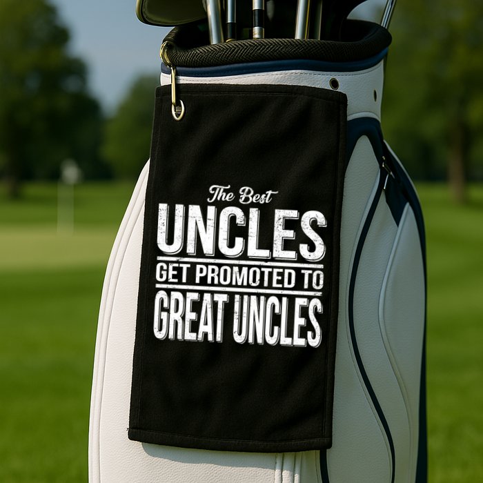 The Best Uncles Get Promoted To Great Uncles Golf Towel
