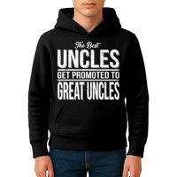 The Best Uncles Get Promoted To Great Uncles Kids Hoodie