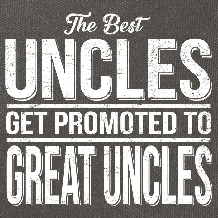 The Best Uncles Get Promoted To Great Uncles Cotton Canvas Backpack