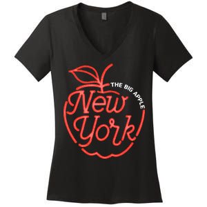 The Big Apple New York Women's V-Neck T-Shirt