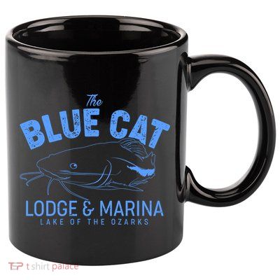 The Blue Cat Lodge & Marina 11oz C Handle Ceramic Mug