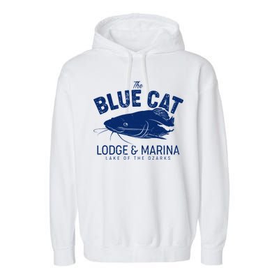 The Blue Cat Lodge & Marina Garment-Dyed Fleece Hoodie