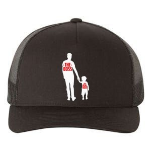 The Boss The Real Boss Father And Child Yupoong Adult 5-Panel Trucker Hat