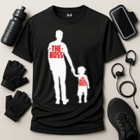 The Boss The Real Boss Father And Child Cooling Performance Crew T-Shirt