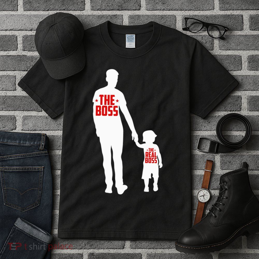 The Boss The Real Boss Father And Child Tall T-Shirt