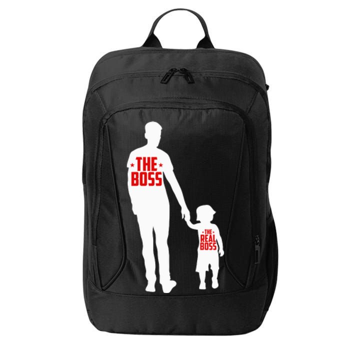 The Boss The Real Boss Father And Child City Backpack