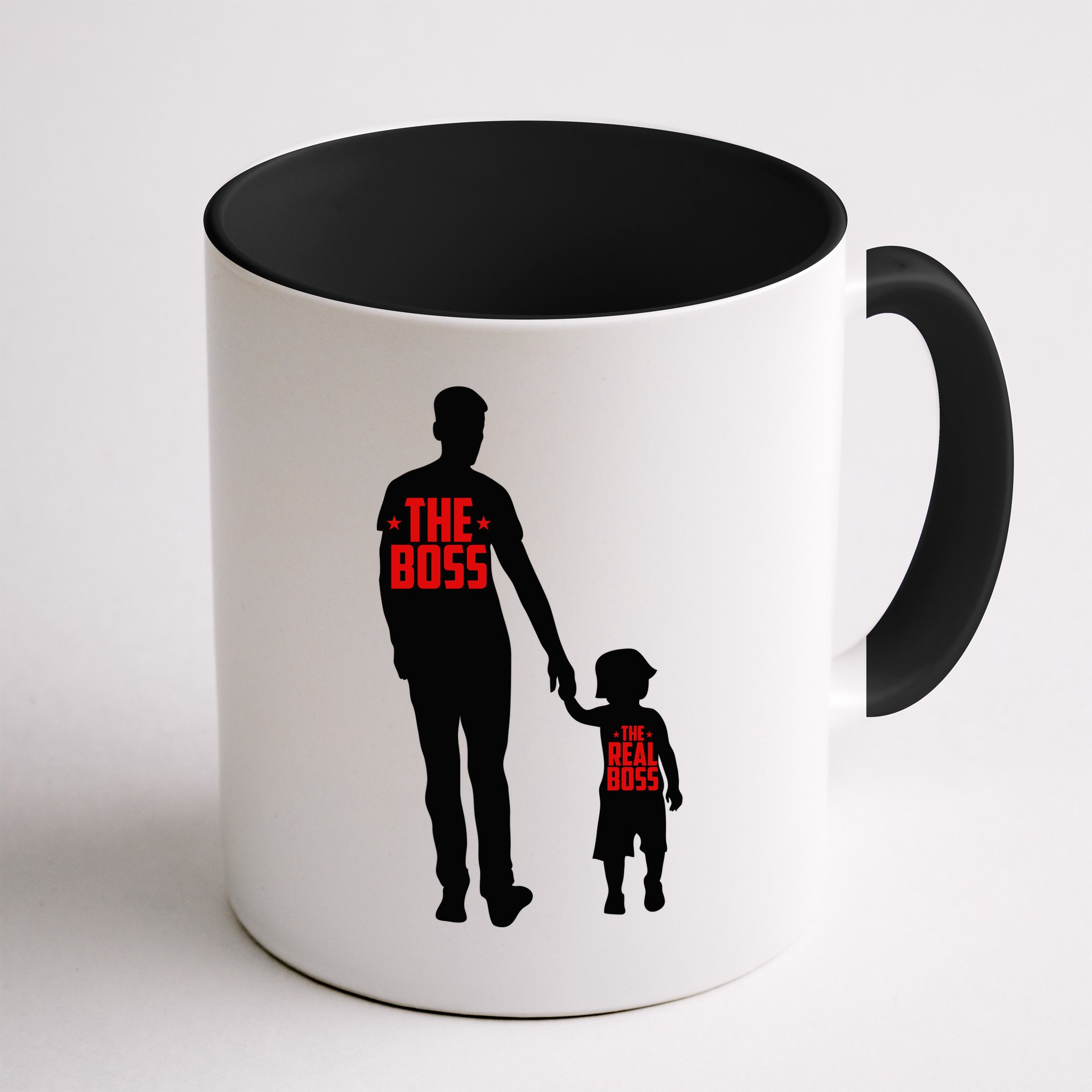 The Boss The Real Boss Father And Child Mug