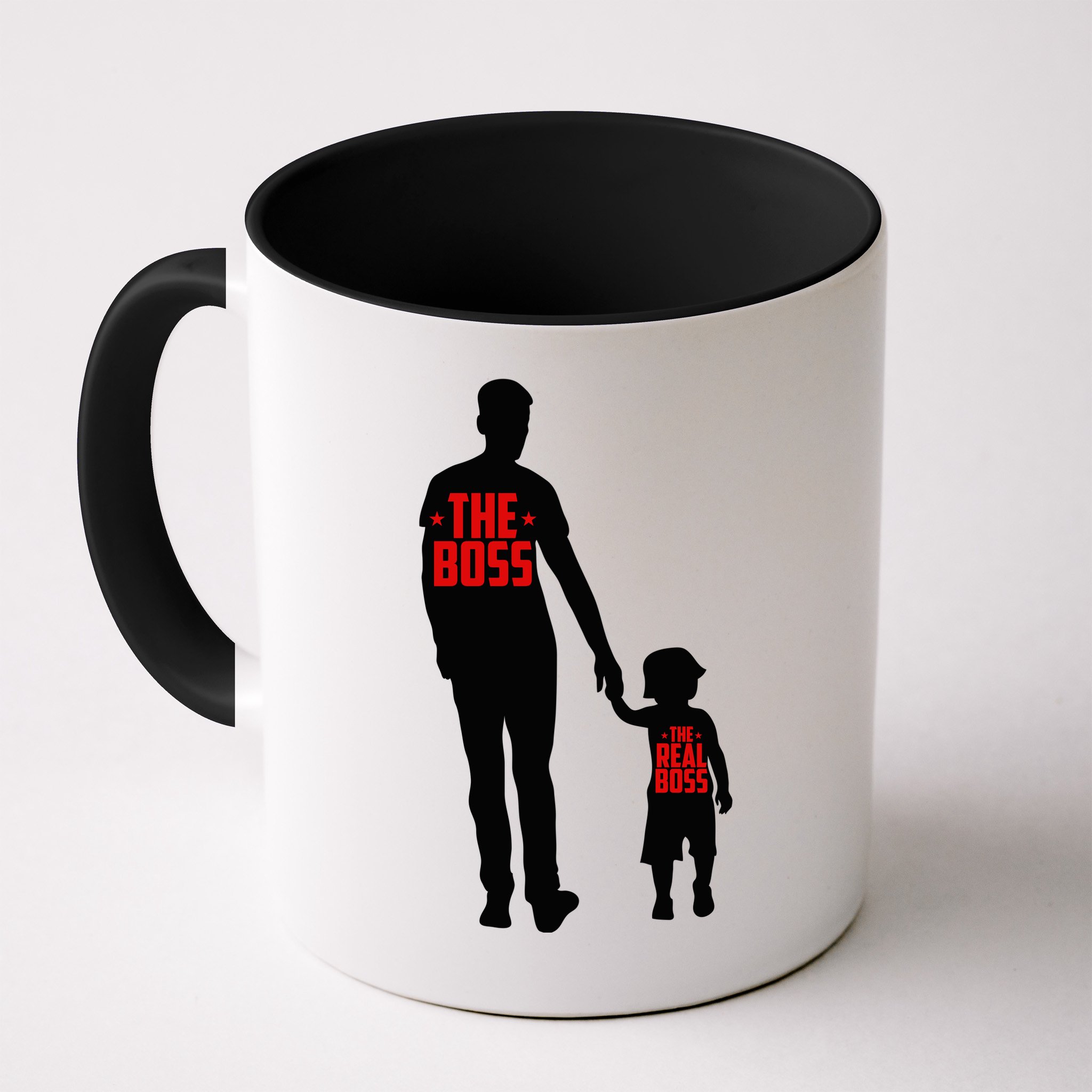 The Boss The Real Boss Father And Child Mug