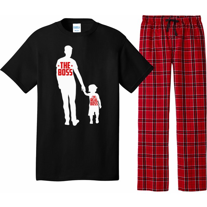 The Boss The Real Boss Father And Child Pajama Set