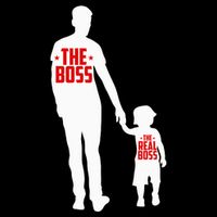 The Boss The Real Boss Father And Child 16 in Basic Backpack