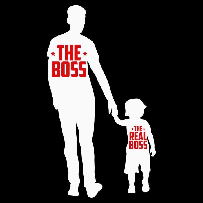 The Boss The Real Boss Father And Child 16 in Basic Backpack