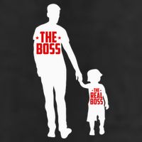 The Boss The Real Boss Father And Child Golf Towel
