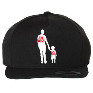 The Boss The Real Boss Father And Child Wool Snapback Cap