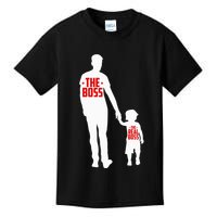 The Boss The Real Boss Father And Child Kids T-Shirt