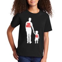 The Boss The Real Boss Father And Child Kids T-Shirt