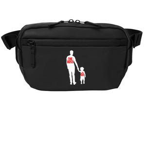 The Boss The Real Boss Father And Child Crossbody Pack