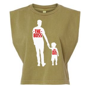 The Boss The Real Boss Father And Child Garment-Dyed Women's Muscle Tee