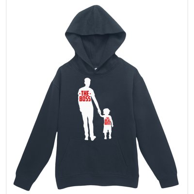 The Boss The Real Boss Father And Child Urban Pullover Hoodie