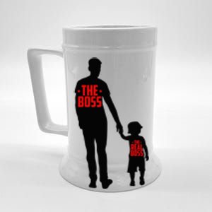 The Boss The Real Boss Father And Child Beer Stein