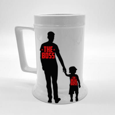 The Boss The Real Boss Father And Child Beer Stein