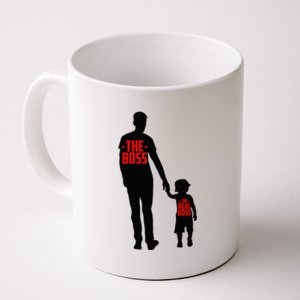 The Boss The Real Boss Father And Child Coffee Mug