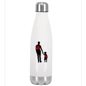 The Boss The Real Boss Father And Child Stainless Steel Insulated Water Bottle