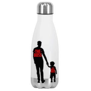 The Boss The Real Boss Father And Child Stainless Steel Insulated Water Bottle