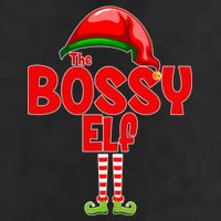 The Bossy Elf Matching Christmas Cool Comfort Performance Bucket Hat